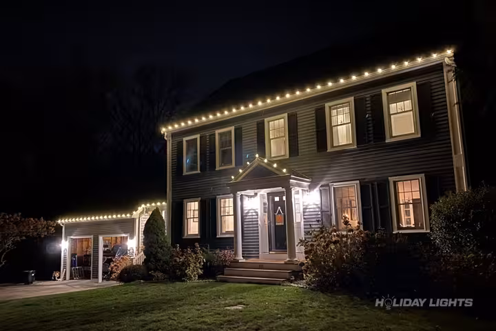 Cohasset MA home professionally decorated with Christmas lights and holiday displays Cohasset MA home professionally decorated with Christmas lights and holiday displays