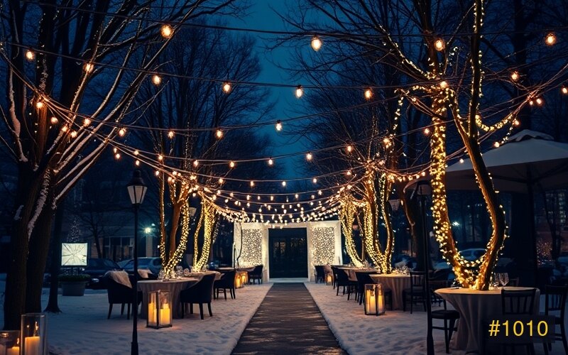 Custom Events holiday lighting